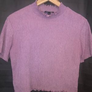 Topshop pink crop top